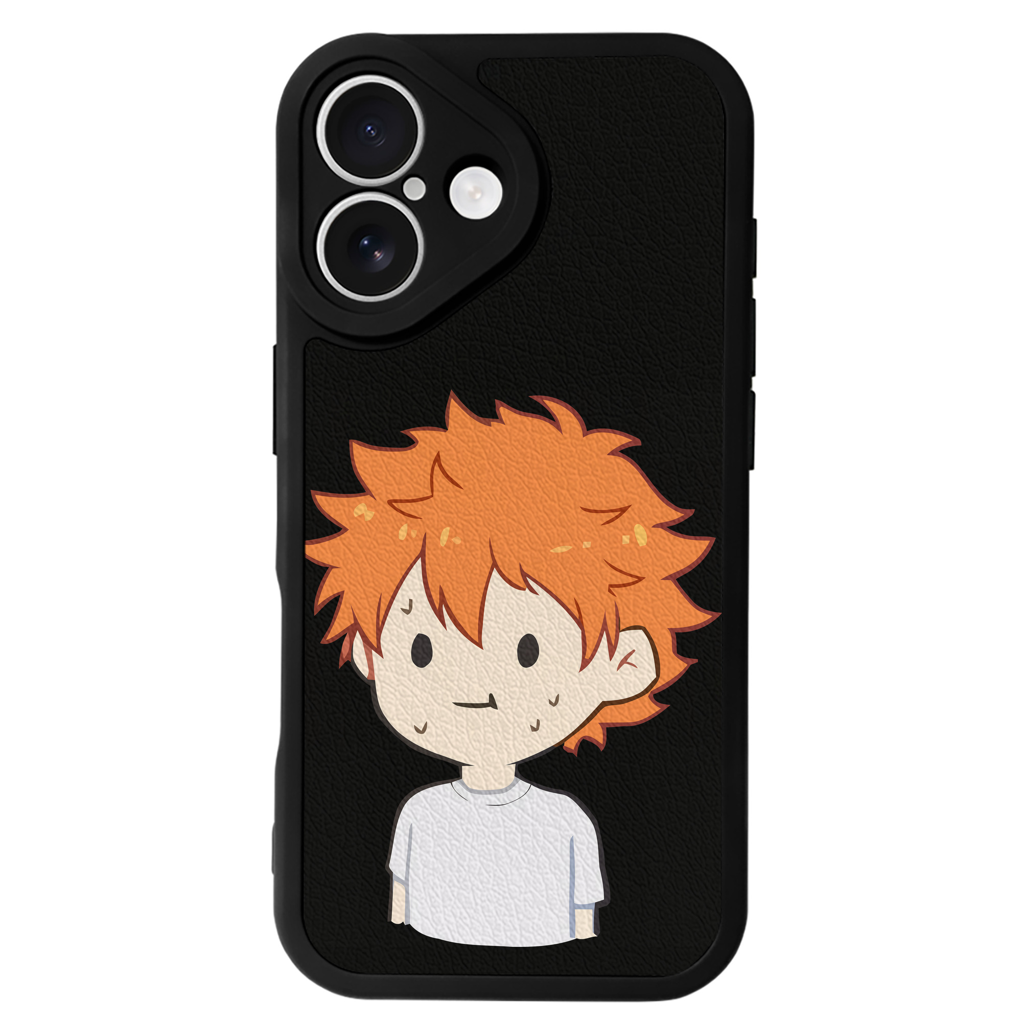 （画像用） ハイキュー!! Haikyu!! 【iPhone 16シリーズ対応】シリコンスマホケース（レザー調） 材質：シリコン